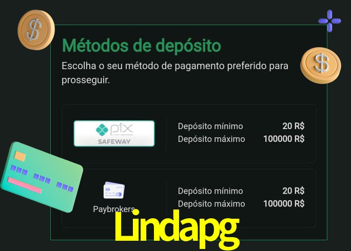 O cassino Lindapg oferece uma grande variedade de métodos de pagamento
